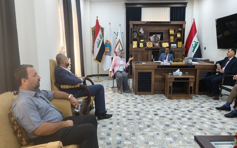 Director of the University Monitoring Department Visits the College of Basic Education and Inspects the Monitoring Unit